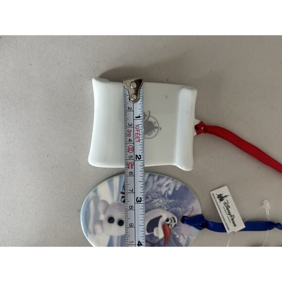 Lot Of 2 Disney Frozen Olaf & Happily Ever After Porcelain Ornament NEW Holiday - Picture 8 of 10